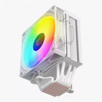 Rampage Octagon C70 ψύκτρα CPU με LCD, ανεμιστήρας 120 mm ARGB, AM5/LGA1700, λευκό