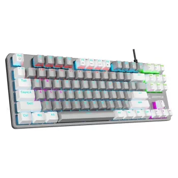Rampage Snug RGB KRGD Blue μηχανικό πληκτρολόγιο gaming, tenkeyless, γκρι-λευκό