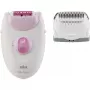 Braun Silk-epil 3 SE3-031 Αποτριχωτική συσκευή λευκή/ροζ