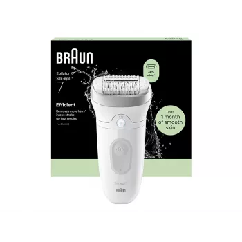 Braun Silk-épil 7 SE7-011 Αποτριχωτική συσκευή ασημί/λευκή