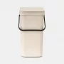 Brabantia Sort & Go κάδος απορριμμάτων Soft Beige 12 L (251726)