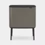 Brabantia Bo Touch Bin 34 L ορθογώνιος πλατινέ πλαστικό