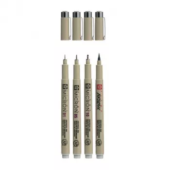 Sakura Pigma Micron Σετ στυλό fineliner Cool Gray 4 τεμ.