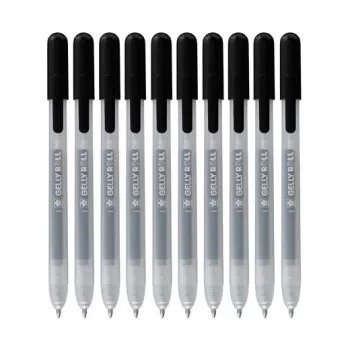 Sakura 9+1 Free Gelly Roll Retractable Classic πένα gel διαφανές 0,4 mm μαύρο μελάνι συσκευασία 10 τεμ.
