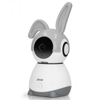 Alecto SMARTBABY10 Wi-Fi ενδοεπικοινωνία μωρού με κάμερα, λευκό/γκρι