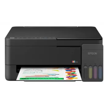 Epson EcoTank L3310 Πολυλειτουργικός εκτυπωτής ink tank - Έγχρωμος - A4 - Εκτύπωση, Σάρωση, Αντιγραφή - USB 2.0 - Έως 33 σελίδες/λεπτό (πρόχειρο μαύρο) - 5760 x 1440 DPI - 3 pl - Χειροκίνητη διπλή όψη - Τροφοδοσία 100 φύλλων - 4,1 kg