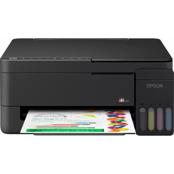 Epson EcoTank L3351 Πολυλειτουργικός εκτυπωτής - Έγχρωμος - A4 - Εκτύπωση, Σάρωση, Αντιγραφή - Inkjet - 33 σελίδες/λεπτό μαύρο πρόχειρο - USB, Wi-Fi, Wi-Fi Direct - Μαύρο