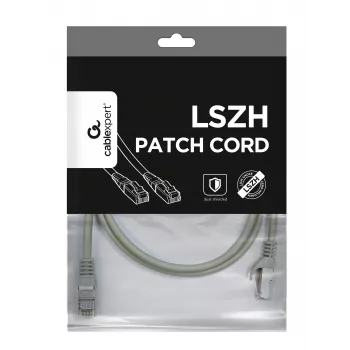 GEMBIRD PP6A-LSZHCU-1M Καλώδιο δικτύου Cat6A SFTP LSZH RJ45 1m Γκρι