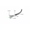 GEMBIRD PP6A-LSZHCU-1M Καλώδιο δικτύου Cat6A SFTP LSZH RJ45 1m Γκρι