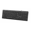 Gembird KB-UM-106 Συμπαγές πληκτρολόγιο πολυμέσων, ενσύρματο USB, Μαύρο