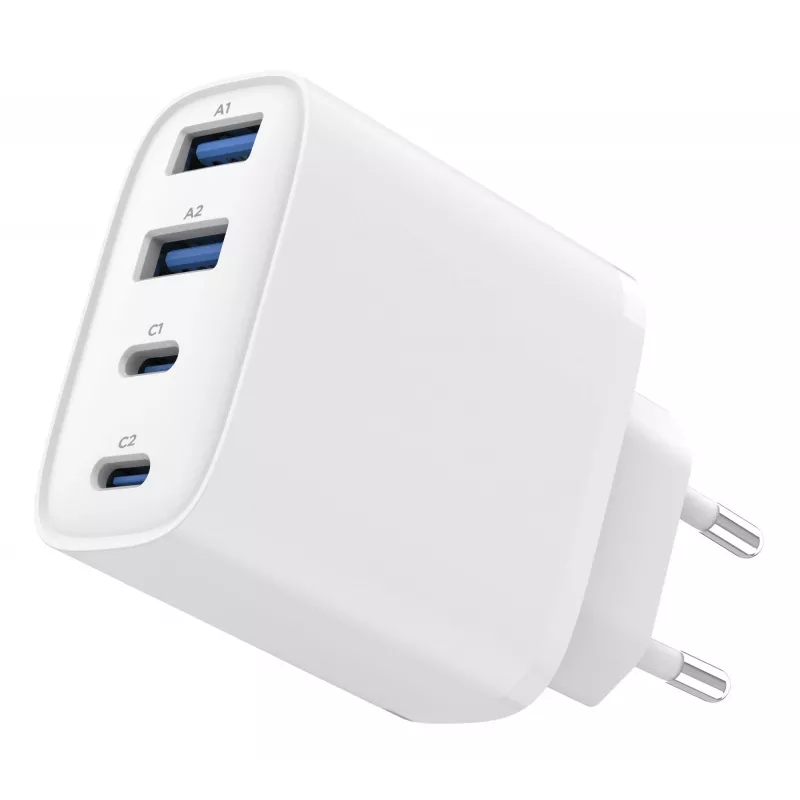 GEMBIRD TA-UC-2A2C-PD40-01-W GaN USB PD Φορτιστής 4 Θυρών, 40 W, Λευκό