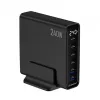 Gembird TA-UC-2A4C-PD240-01-BK 6-Θυρών Φορτιστής USB 240W GaN Μαύρο