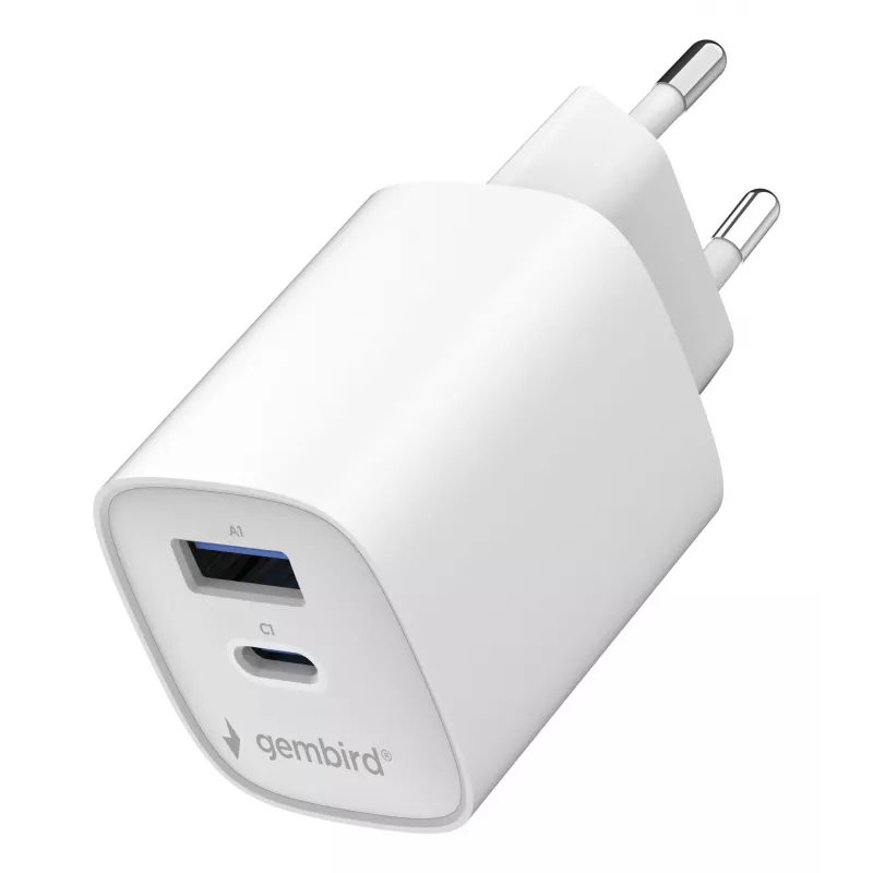 Gembird TA-UC-1A1C-PD45-01-W 45W USB-C PD Τροφοδοτικό Λευκό