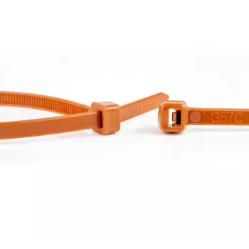 WKK Πλαστικά δεματικά καλώδια καφέ 300x4,8mm 100 τεμ.