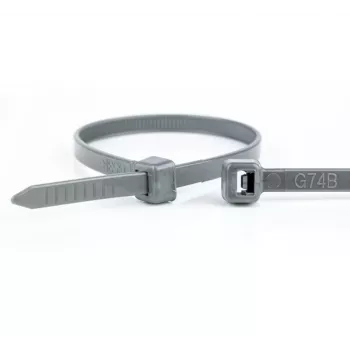 WKK Νάιλον δεματικά καλώδια γκρι 370x4,8 mm 100 τεμ.