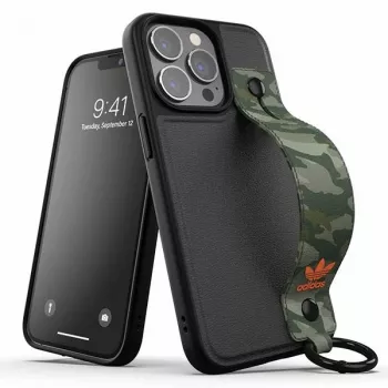 Adidas OR Hand Strap Θήκη για iPhone 13 Pro/13 6,1 ίντσες Μαύρο-Πράσινο