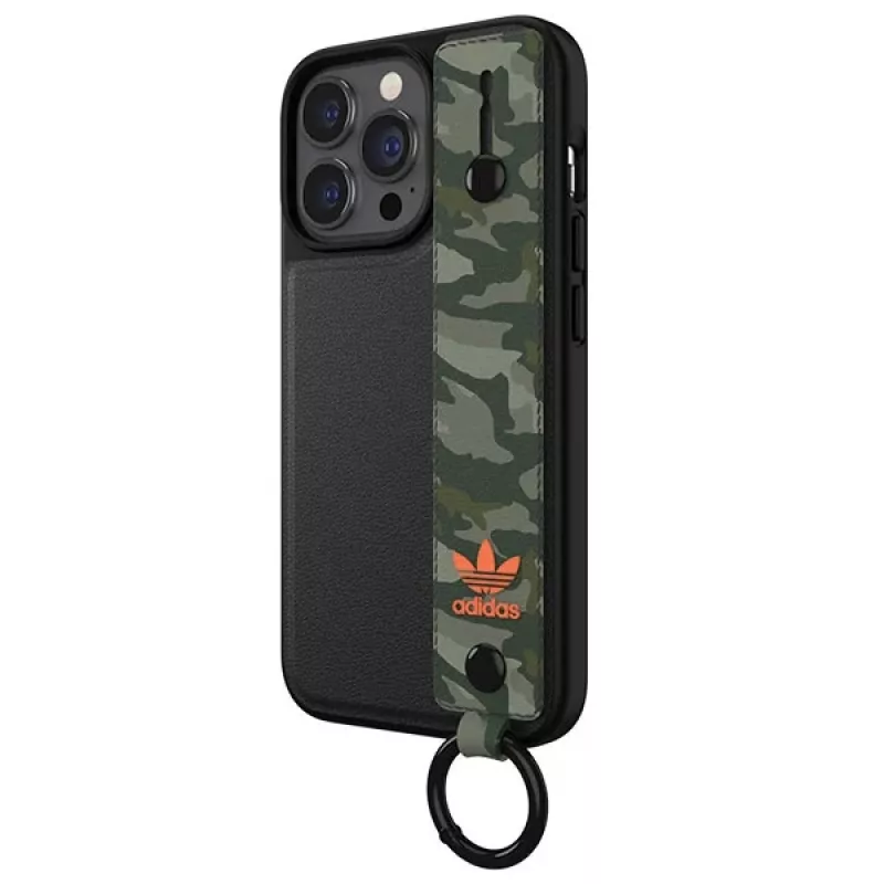 Adidas OR Hand Strap Θήκη για iPhone 13 Pro/13 6,1 ίντσες Μαύρο-Πράσινο