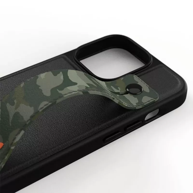 Adidas OR Hand Strap Θήκη για iPhone 13 Pro/13 6,1 ίντσες Μαύρο-Πράσινο