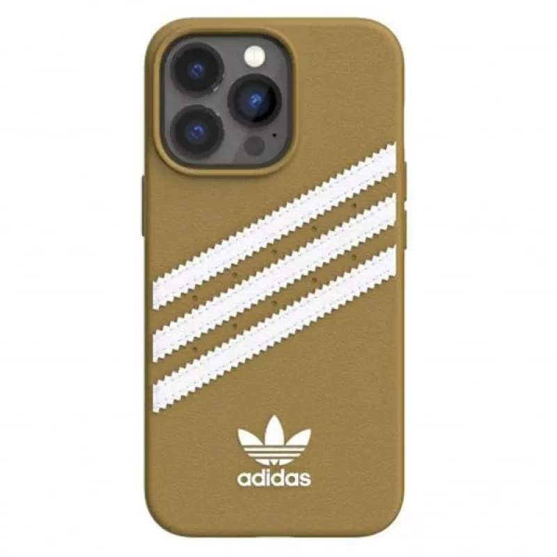 Adidas OR Moulded PU iPhone 13 Pro Case μπεζ-χρυσό 47806