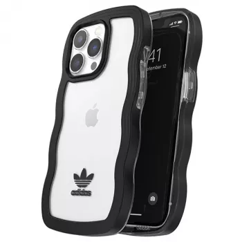 Adidas OR Wavy Case για iPhone 13 Pro / iPhone 13 6,1 ίντσες Μαύρο Διάφανο
