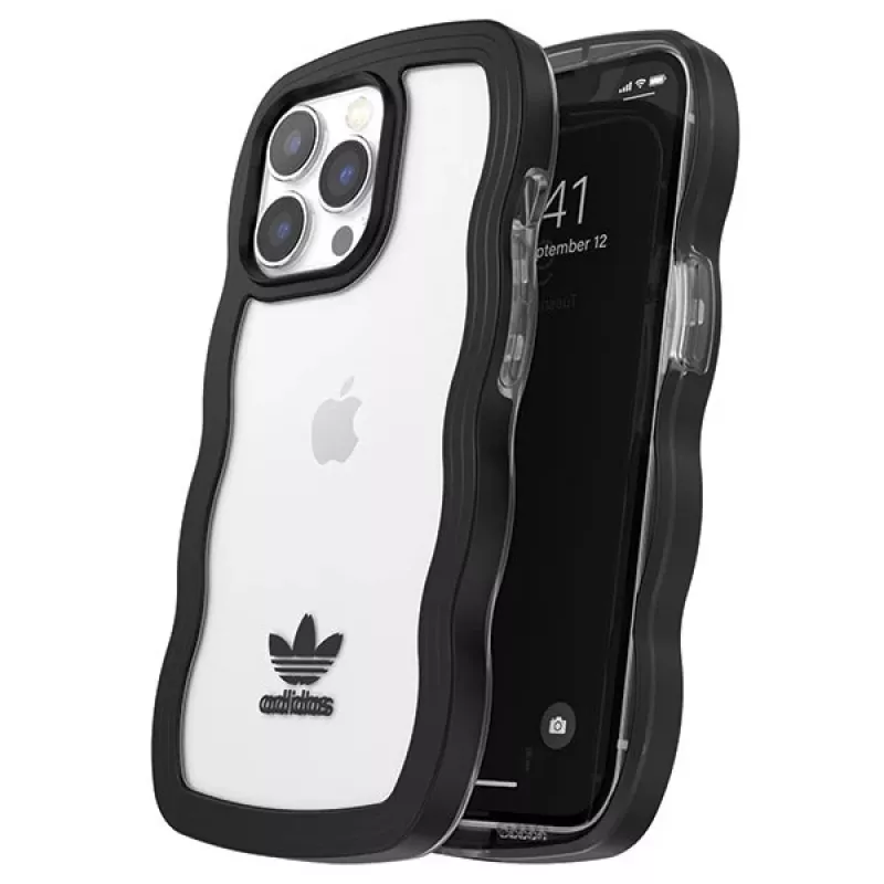 Adidas OR Wavy Case για iPhone 13 Pro / iPhone 13 6,1 ίντσες Μαύρο Διάφανο