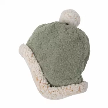 Lodger διπλής στρώσης χειμωνιάτικο καπέλο fleece Elm Sage Green 1-2 ετών