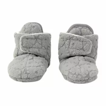 Lodger fleece Drizzle βρεφικά παπουτσάκια με αντιολισθητική σόλα γκρι 6-12 μηνών