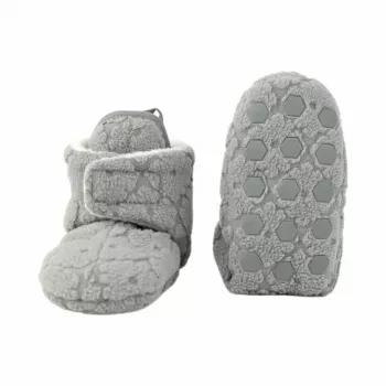 Lodger fleece Drizzle βρεφικά παπουτσάκια με αντιολισθητική σόλα γκρι 6-12 μηνών