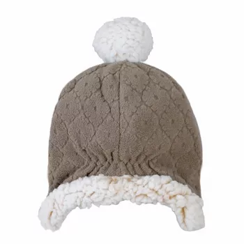 Lodger διπλής στρώσης χειμωνιάτικος σκούφος fleece Brown Buffalo 1-2 ετών