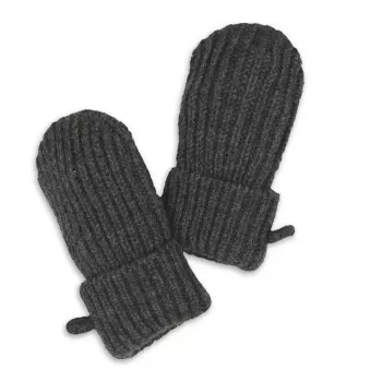 Lodger Γάντια Μωρού 100% Merino Wool Graphite Pigeon 0-12 Μηνών