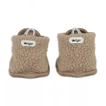 Lodger Μποτάκια Μωρού Teddy Fleece Μπεζ 3-6 Μηνών