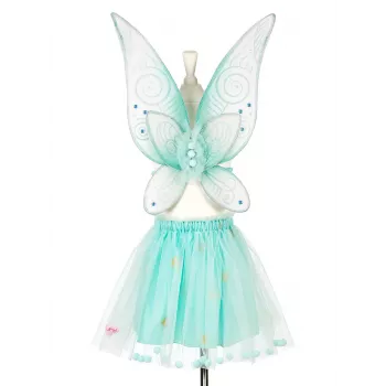 Souza! Angelina Elf Fairy Σετ Στολής - Mintgrün - Φούστα & Φτερά - Κορίτσι 3-5 Ετών