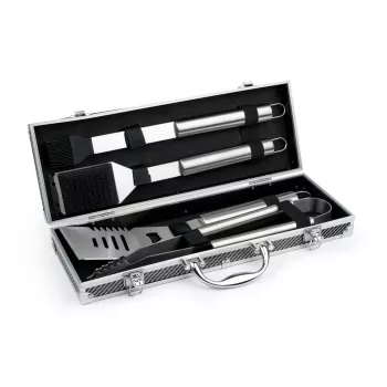 Leopold Vienna Σετ εργαλείων BBQ 4 τεμ. σε θήκη αλουμινίου LV311000