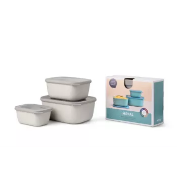 Mepal Cirqula Multi Bowl Set 3 τεμ., Nordic White