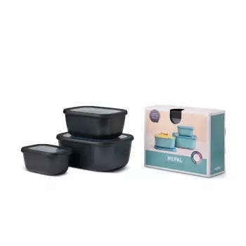 Mepal Cirqula Multi Bowl Set 3 τεμ., Nordic Black