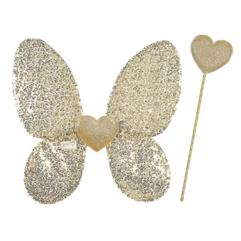 Souza! Gold Wings με παγέτες και ραβδί καρδιάς Phoebe