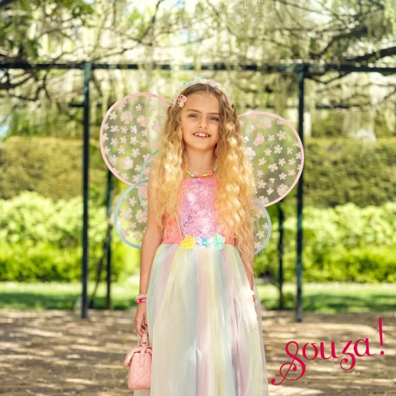 SOUZA! Fairy Butterfly σετ στολής Flora φόρεμα και φτερά 8-10 ετών