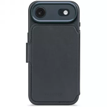 Decoded Δερμάτινο πορτοφόλι αποσπώμενο για iPhone 17 Air - Navy Shadow