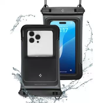 SPIGEN A611P Universal Waterproof Float Case 2-Pack Ματ Μαύρο