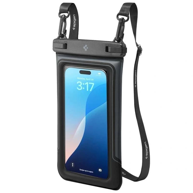 SPIGEN A611P Universal Waterproof Float Case 2-Pack Ματ Μαύρο