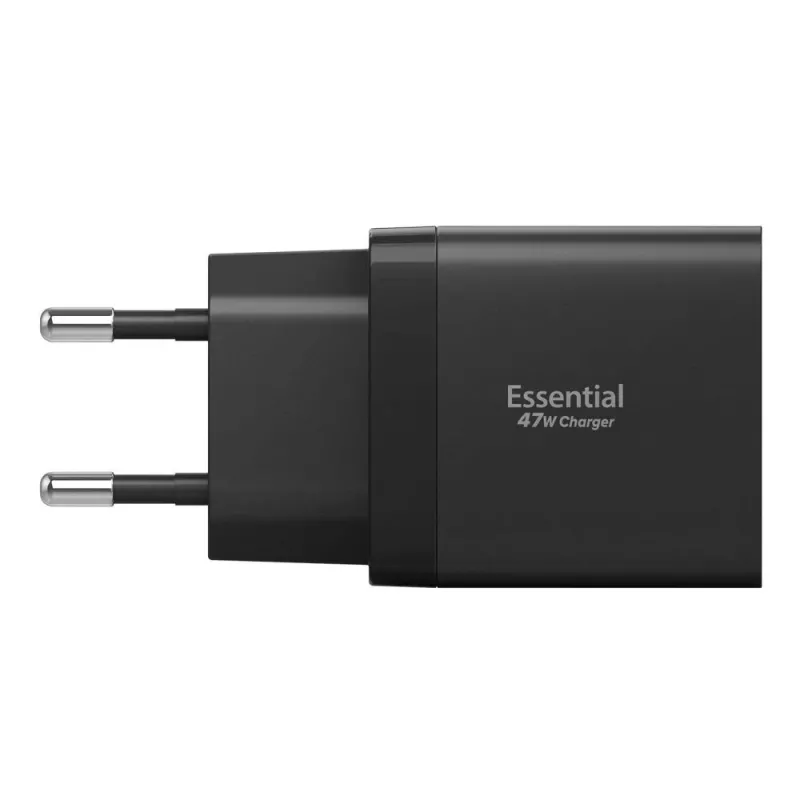 SPIGEN ESSENTIAL EE472EU Φορτιστής δικτύου 2 θυρών 47W Μαύρο
