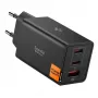 Spigen Essential EE673EU 67W GaN Φορτιστής τοίχου 3 θυρών USB-C/USB-A Μαύρο