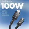 SPIGEN EB10020CC Essential Καλώδιο USB-C σε USB-C 100W 200cm Μαύρο