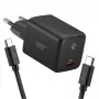 SPIGEN EE451EU ESSENTIAL 1-PORT NETWORK CHARGER 45W + TYPE-C CABLE BLACK