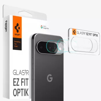 Spigen Optik Glas.tR Προστασία Φακού Κάμερας για Google Pixel 10 Pro XL, Διαφανές, Συσκευασία 2 τεμ.