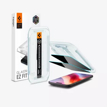 Spigen Glas.tR EZ Fit AC Προστασία Απορρήτου Οθόνης για iPhone Air (Συσκευασία 2 τεμ.)
