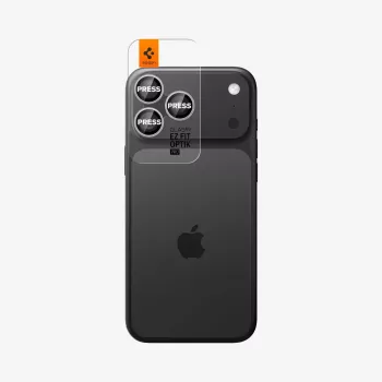 Spigen Optik Pro Glas.tR EZ Fit προστασία κάμερας συσκευασία 2 τεμ. για iPhone 14 Pro / Max, 15 Pro / Max, 16 Pro / Max, 17 Pro / Max - ασημί