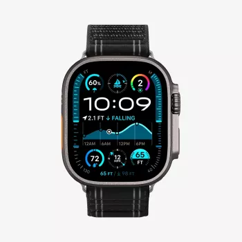 SPIGEN WBF0 λουράκι Apple Watch 8 / 9 / 10 / 11 / SE / Ultra (44 / 45 / 46 / 49 mm) μαύρο