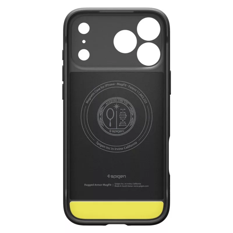 Spigen Rugged Armor Mag MagSafe Θήκη για iPhone 17 Pro, Μαύρο