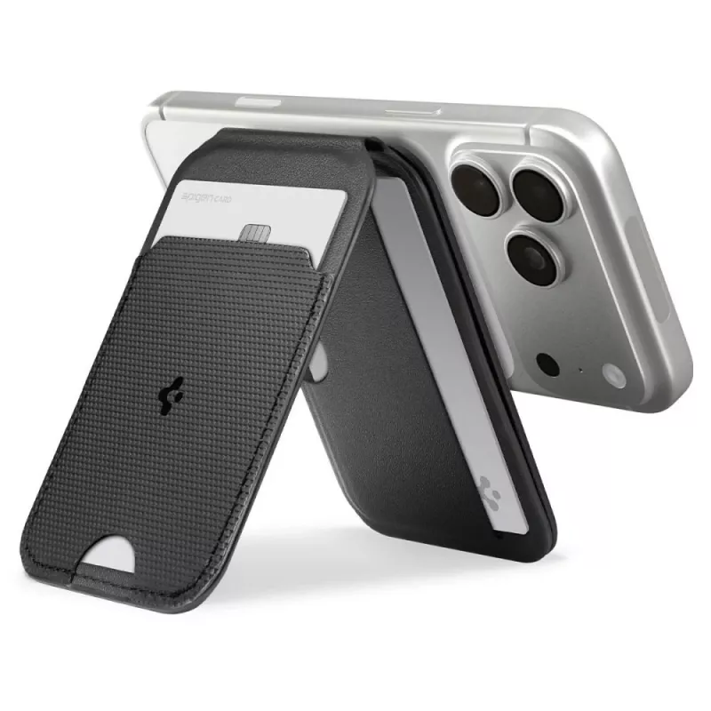 SPIGEN S314-2 Slim Fold Tripod MagSafe Universal μαγνητική θήκη καρτών μαύρο